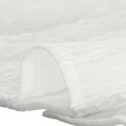 Allegra K Women's Camp Collar Button Front Textured Short Bubble Sleeve Shirt