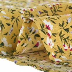 Allegra K Women's Button Down Floral Print V Neck 3/4 Sleeves Vintage Shirt Dress