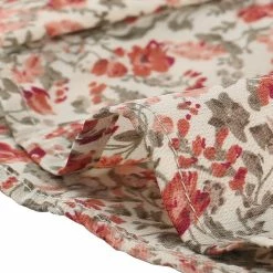 Allegra K Women's Vintage Puff Sleeve Button Down Back Contrast Color Floral Printed Blouse Top