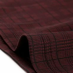 Women Allegra K Houndstooth Plaid Square Neck Long Sleeve Dress 75 Women Allegra K Houndstooth Plaid Square Neck Long Sleeve Dress