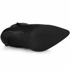 Allegra K Women's Pointed Toe Zip Stiletto High Heel Ankle Boots Shoes 33 Allegra K Women's Pointed Toe Zip Stiletto High Heel Ankle Boots Shoes