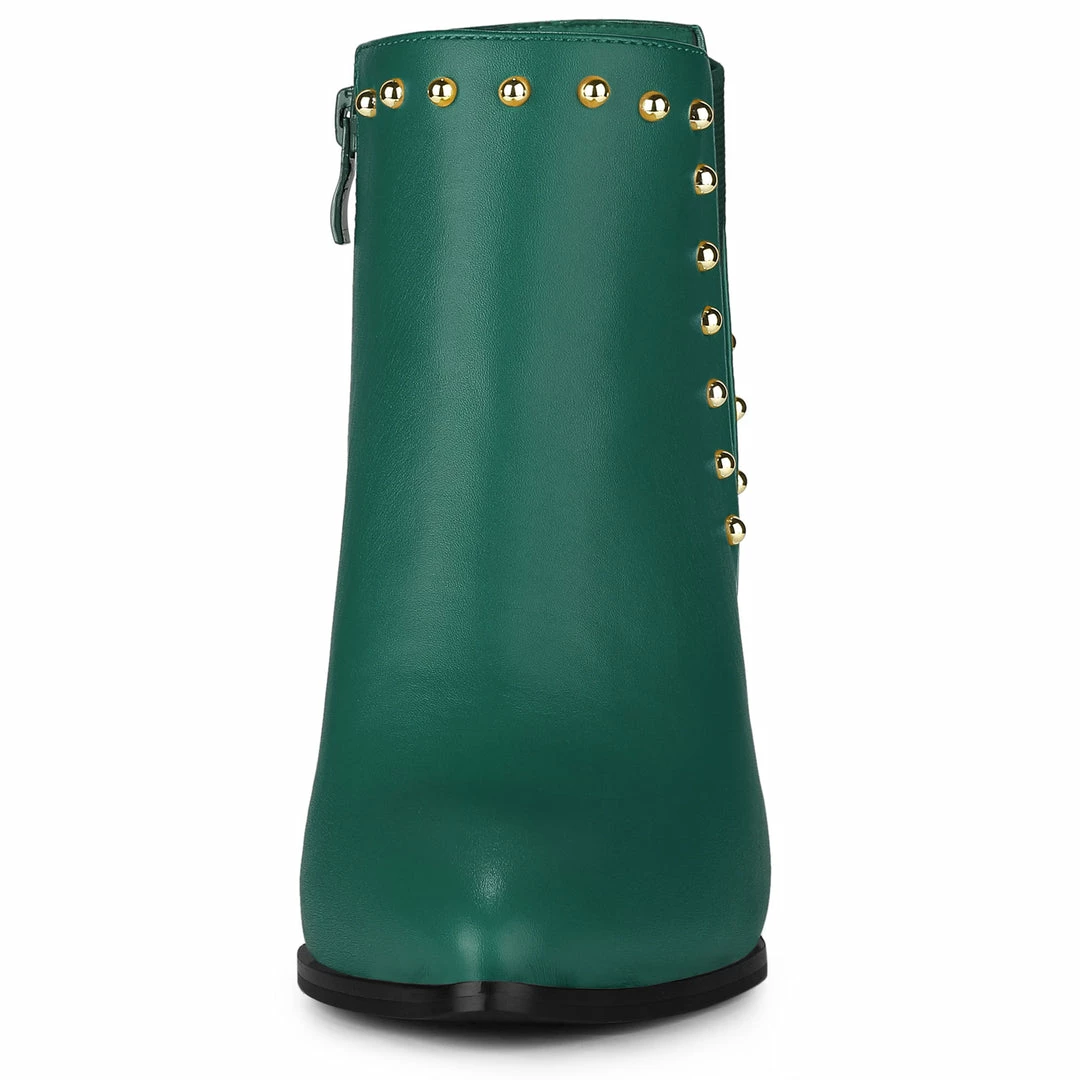 Allegra K Women's Pointed Toe Zip Stiletto High Heel Ankle Boots Shoes 6 Allegra K Women's Pointed Toe Zip Stiletto High Heel Ankle Boots Shoes