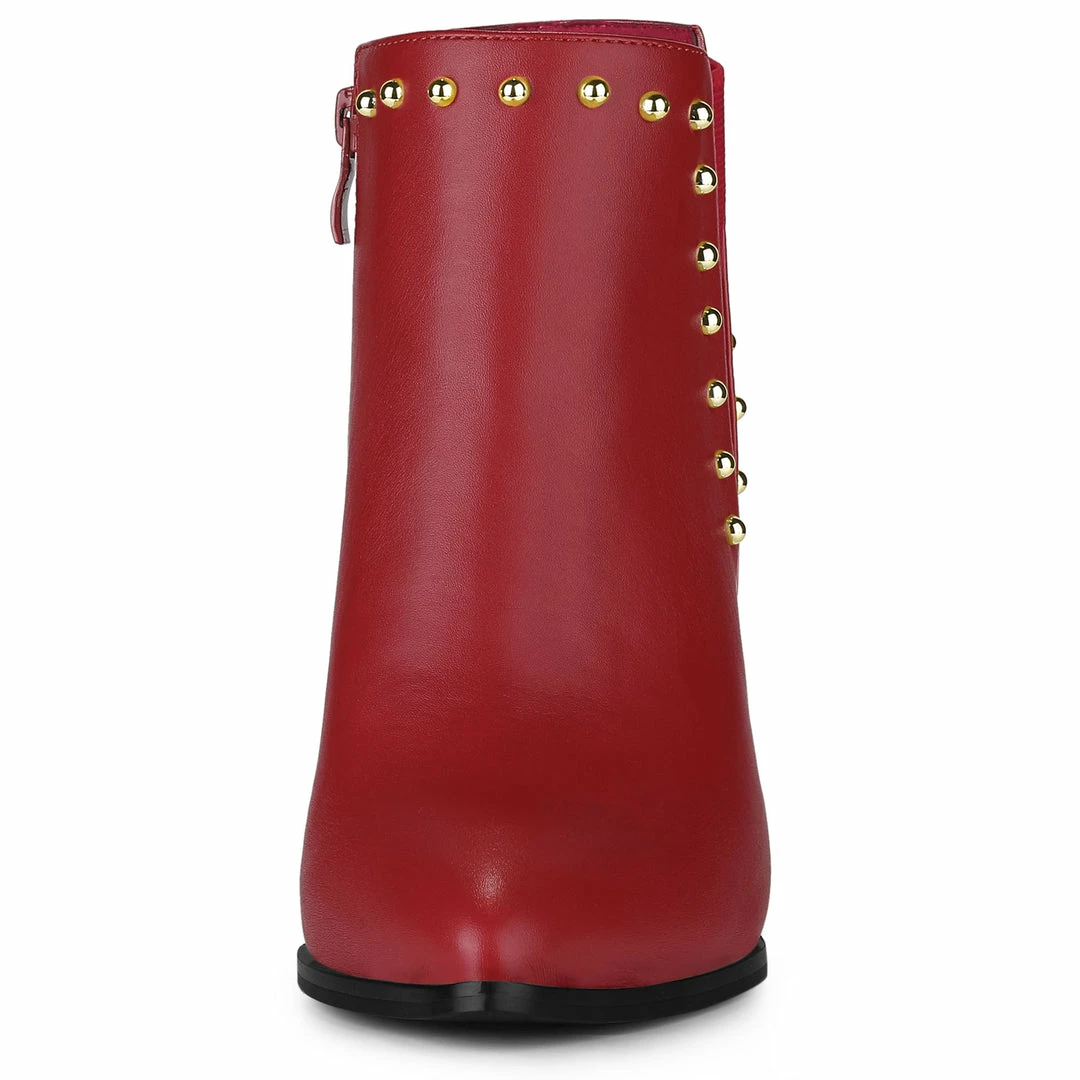 Allegra K Women's Pointed Toe Zip Stiletto High Heel Ankle Boots Shoes 18 Allegra K Women's Pointed Toe Zip Stiletto High Heel Ankle Boots Shoes