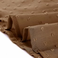 Allegra K Women's Elastic Waist Flowy Dress V Neck 3/4 Sleeve A-line Chiffon Dresses