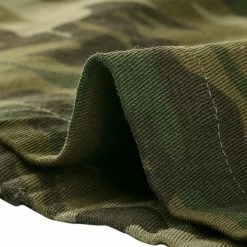 Allegra K Women's Camo Drawstring Waist Hooded Cargo Vest With Pockets