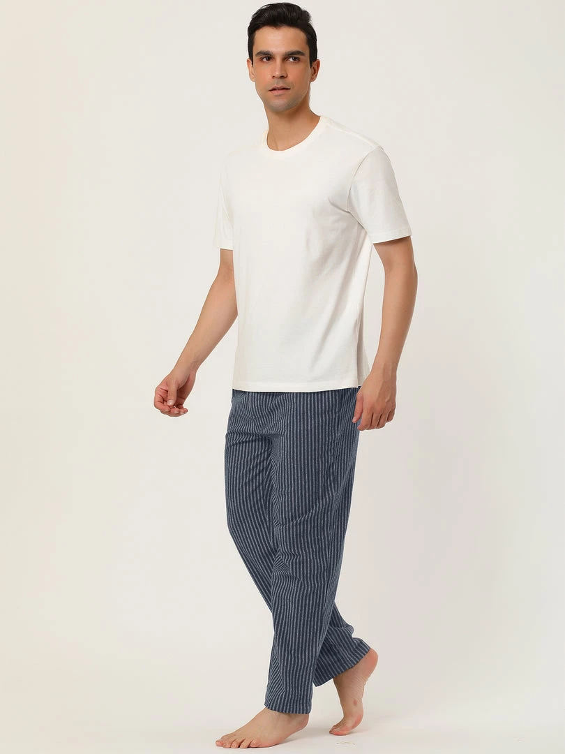 Allegra K Men's Winter Sleepwear Flannel Drawstring Printed Pajama Pants With Pockets 31 Allegra K Men's Winter Sleepwear Flannel Drawstring Printed Pajama Pants With Pockets