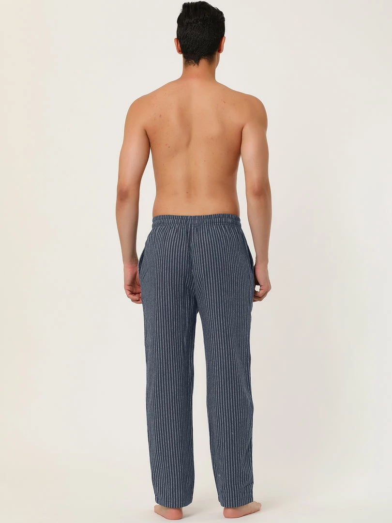 Allegra K Men's Winter Sleepwear Flannel Drawstring Printed Pajama Pants With Pockets 32 Allegra K Men's Winter Sleepwear Flannel Drawstring Printed Pajama Pants With Pockets