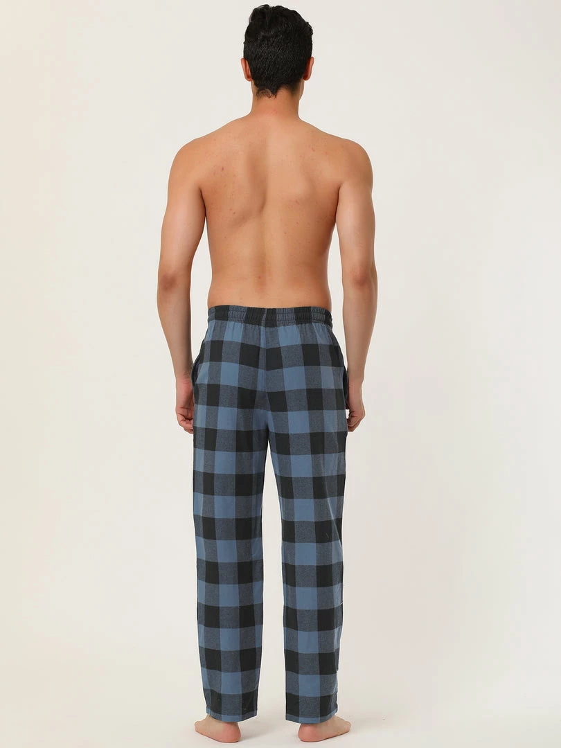 Allegra K Men's Winter Sleepwear Flannel Drawstring Printed Pajama Pants With Pockets 26 Allegra K Men's Winter Sleepwear Flannel Drawstring Printed Pajama Pants With Pockets
