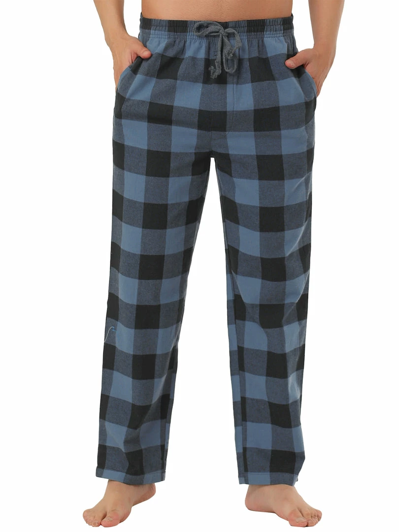 Allegra K Men's Winter Sleepwear Flannel Drawstring Printed Pajama Pants With Pockets 22 Allegra K Men's Winter Sleepwear Flannel Drawstring Printed Pajama Pants With Pockets