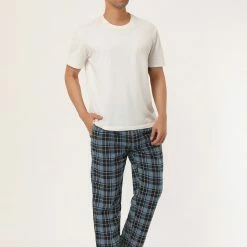 Allegra K Men's Winter Sleepwear Flannel Drawstring Printed Pajama Pants With Pockets 55 Allegra K Men's Winter Sleepwear Flannel Drawstring Printed Pajama Pants With Pockets