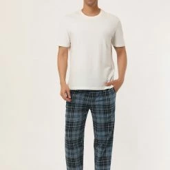 Allegra K Men's Winter Sleepwear Flannel Drawstring Printed Pajama Pants With Pockets 48 Allegra K Men's Winter Sleepwear Flannel Drawstring Printed Pajama Pants With Pockets