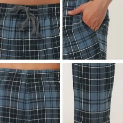 Allegra K Men's Winter Sleepwear Flannel Drawstring Printed Pajama Pants With Pockets 51 Allegra K Men's Winter Sleepwear Flannel Drawstring Printed Pajama Pants With Pockets