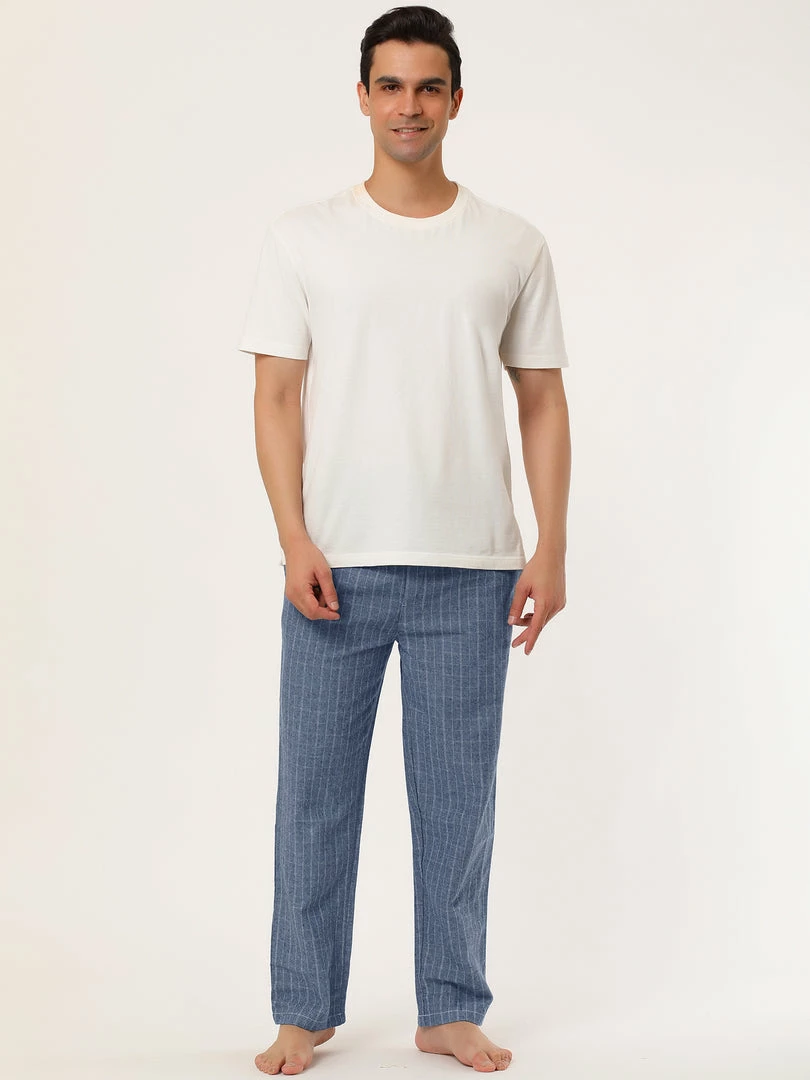 Allegra K Men's Winter Sleepwear Flannel Drawstring Printed Pajama Pants With Pockets 6 Allegra K Men's Winter Sleepwear Flannel Drawstring Printed Pajama Pants With Pockets