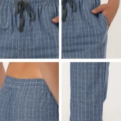 Allegra K Men's Winter Sleepwear Flannel Drawstring Printed Pajama Pants With Pockets 45 Allegra K Men's Winter Sleepwear Flannel Drawstring Printed Pajama Pants With Pockets