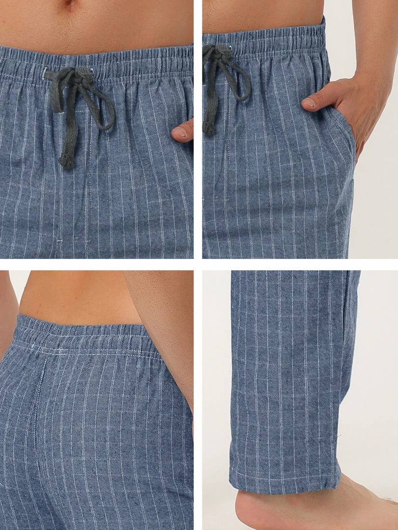 Allegra K Men's Winter Sleepwear Flannel Drawstring Printed Pajama Pants With Pockets 9 Allegra K Men's Winter Sleepwear Flannel Drawstring Printed Pajama Pants With Pockets