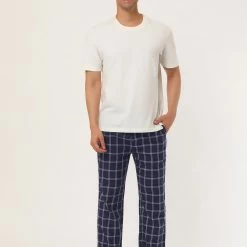 Allegra K Men's Plaid Pajama Pants Drawstring Lounge Sleep Pants PJ Bottoms With Pockets 60 Allegra K Men's Plaid Pajama Pants Drawstring Lounge Sleep Pants PJ Bottoms With Pockets