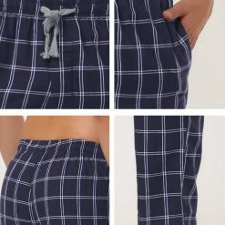 Allegra K Men's Plaid Pajama Pants Drawstring Lounge Sleep Pants PJ Bottoms With Pockets 63 Allegra K Men's Plaid Pajama Pants Drawstring Lounge Sleep Pants PJ Bottoms With Pockets