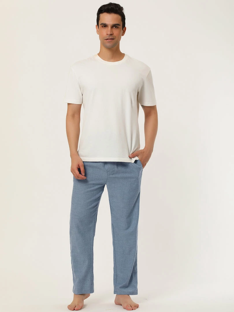 Allegra K Men's Plaid Pajama Pants Drawstring Lounge Sleep Pants PJ Bottoms With Pockets 24 Allegra K Men's Plaid Pajama Pants Drawstring Lounge Sleep Pants PJ Bottoms With Pockets