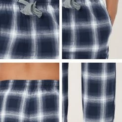 Allegra K Men's Plaid Pajama Pants Drawstring Lounge Sleep Pants PJ Bottoms With Pockets 39 Allegra K Men's Plaid Pajama Pants Drawstring Lounge Sleep Pants PJ Bottoms With Pockets