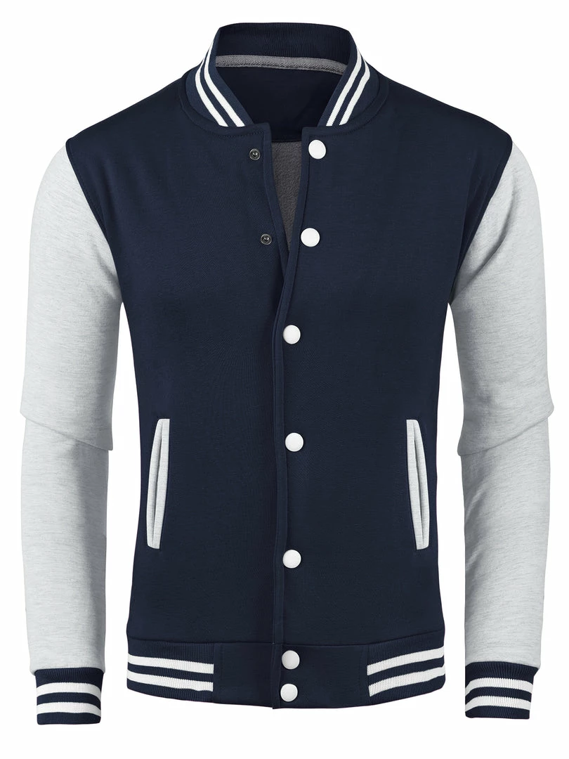 Allegra K Men's Varsity Baseball Jacket Button Down Classic Color Block Sport Bomber Jackets 16 Allegra K Men's Varsity Baseball Jacket Button Down Classic Color Block Sport Bomber Jackets