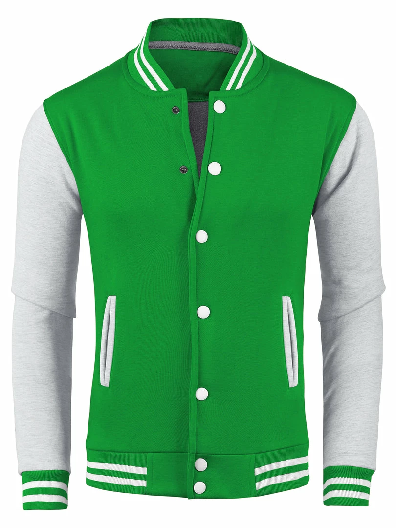 Allegra K Men's Varsity Baseball Jacket Button Down Classic Color Block Sport Bomber Jackets 40 Allegra K Men's Varsity Baseball Jacket Button Down Classic Color Block Sport Bomber Jackets