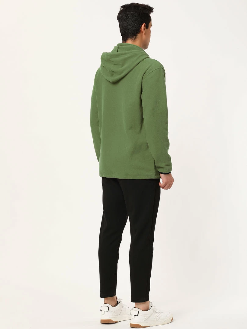 Allegra K Men's Drawstring Hooded Sweatshirt Plush Half Zip Outdoor Pullover Hoodie 32 Allegra K Men's Drawstring Hooded Sweatshirt Plush Half Zip Outdoor Pullover Hoodie