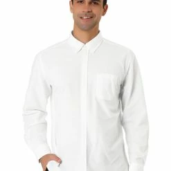 Allegra K Men's Classic Regular Fit Long Sleeve Solid Color Point Collar Pockets Button Down Corduroy Shirts 59 Allegra K Men's Classic Regular Fit Long Sleeve Solid Color Point Collar Pockets Button Down Corduroy Shirts