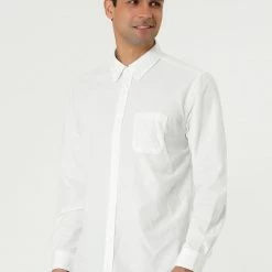 Allegra K Men's Classic Regular Fit Long Sleeve Solid Color Point Collar Pockets Button Down Corduroy Shirts 60 Allegra K Men's Classic Regular Fit Long Sleeve Solid Color Point Collar Pockets Button Down Corduroy Shirts