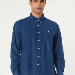 Allegra K Men's Classic Regular Fit Long Sleeve Solid Color Point Collar Pockets Button Down Corduroy Shirts 66 Allegra K Men's Classic Regular Fit Long Sleeve Solid Color Point Collar Pockets Button Down Corduroy Shirts