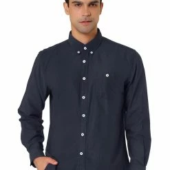 Allegra K Men's Classic Regular Fit Long Sleeve Solid Color Point Collar Pockets Button Down Corduroy Shirts 77 Allegra K Men's Classic Regular Fit Long Sleeve Solid Color Point Collar Pockets Button Down Corduroy Shirts