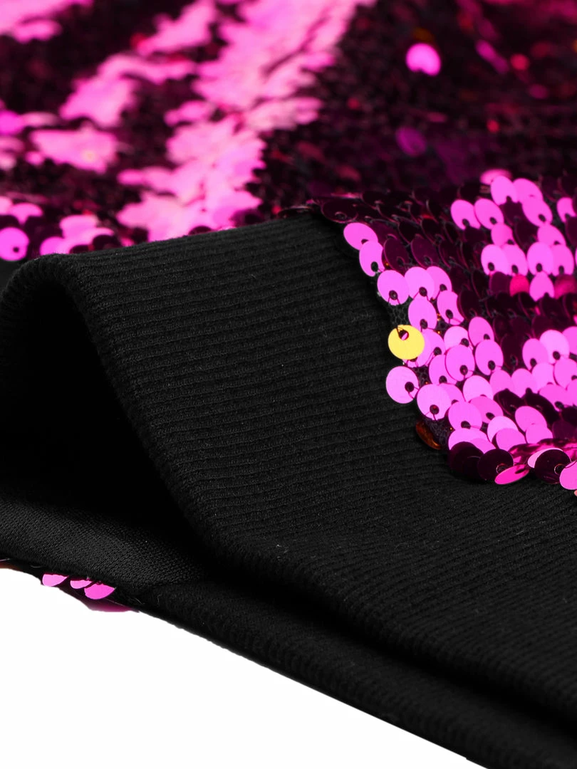 Women Allegra K Sequin Bomber Jacket 45 Women Allegra K Sequin Bomber Jacket