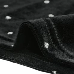 Allegra K Women's V Neck Long Sleeve Party Glitter Velvet Casual Bodycon Mini Dress