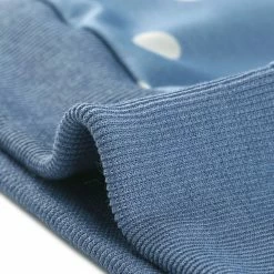 Allegra K Women Loose Knitted Top In Polka Dot Print