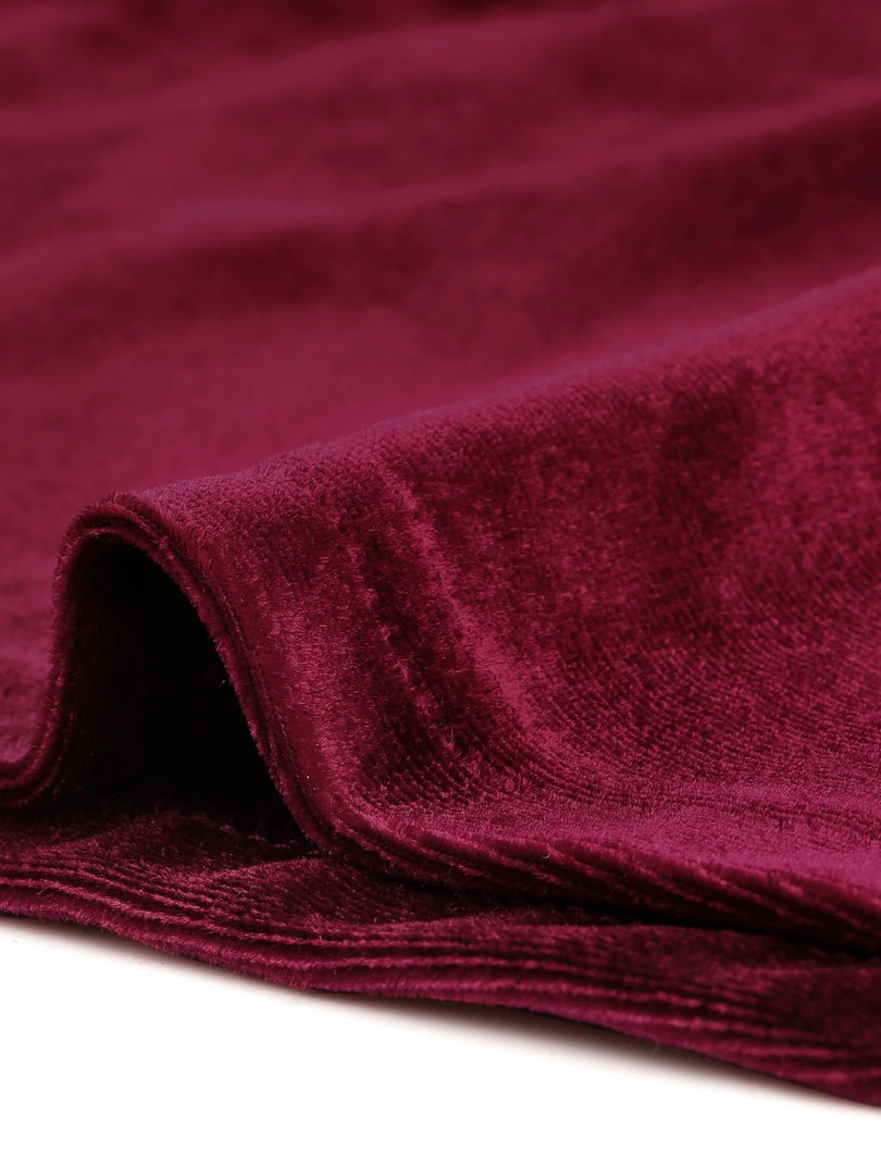 Allegra K Women's V Neck 3/4 Sleeve Cross Wrap Ruched Velvet Casual Blouse 9 Allegra K Women's V Neck 3/4 Sleeve Cross Wrap Ruched Velvet Casual Blouse