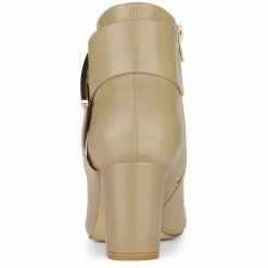 Allegra K Women's Pointed Toe Buckle Chunky Heels Ankle Boots 25 Allegra K Women's Pointed Toe Buckle Chunky Heels Ankle Boots