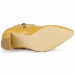 Allegra K Women's Pointed Toe Buckle Chunky Heels Ankle Boots 39 Allegra K Women's Pointed Toe Buckle Chunky Heels Ankle Boots