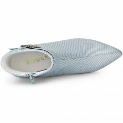 Allegra K Women's Buckle Stiletto High Heels Houndstooth Ankle Boots Shoes 25 Allegra K Women's Buckle Stiletto High Heels Houndstooth Ankle Boots Shoes