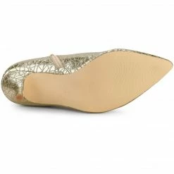 Allegra K Women's Pointed Toe Sparkly Stiletto Heels Ankle Boots Shoes