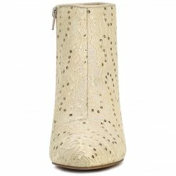 Allegra K Shoes Women's Glitter Sparkle Lace Stiletto Heels Party Sequin Ankle Boots 42 Allegra K Shoes Women's Glitter Sparkle Lace Stiletto Heels Party Sequin Ankle Boots