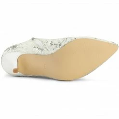 Allegra K Shoes Women's Glitter Sparkle Lace Stiletto Heels Party Sequin Ankle Boots 33 Allegra K Shoes Women's Glitter Sparkle Lace Stiletto Heels Party Sequin Ankle Boots