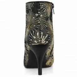 Allegra K Shoes Women's Glitter Sparkle Lace Stiletto Heels Party Sequin Ankle Boots 49 Allegra K Shoes Women's Glitter Sparkle Lace Stiletto Heels Party Sequin Ankle Boots