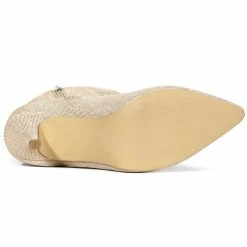 Allegra K Women's Glitter Pointed Toe Stiletto Heels Over The Knee High Boots Shoes