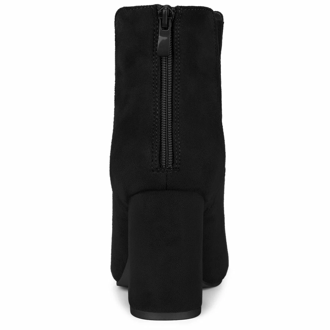 Allegra K Women's Lace Up Round Toe Drawstring Block Heel Ankle Boots Shoes 19 Allegra K Women's Lace Up Round Toe Drawstring Block Heel Ankle Boots Shoes