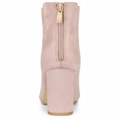 Allegra K Women's Lace Up Round Toe Drawstring Block Heel Ankle Boots Shoes 24 Allegra K Women's Lace Up Round Toe Drawstring Block Heel Ankle Boots Shoes