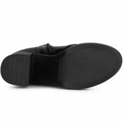 Allegra K Women's Platform Lace Up Chunky Heels Combat Boots