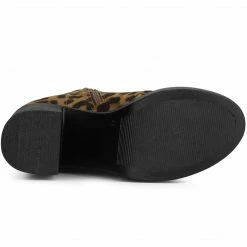 Allegra K Women's Platform Lace Up Chunky Heels Combat Boots