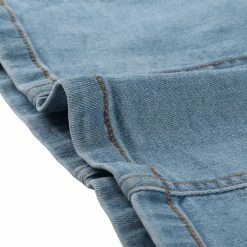 Allegra K 3/4 Sleeve Button Down Denim Shirt Dress Women