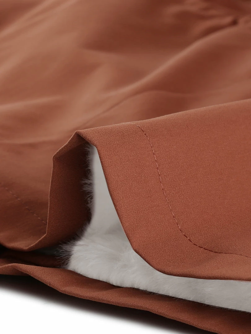 Allegra K Women's Winter Faux Fur Trim Parkas Lined Warm Cotton Zipper Hoodie Coat 9 Allegra K Women's Winter Faux Fur Trim Parkas Lined Warm Cotton Zipper Hoodie Coat