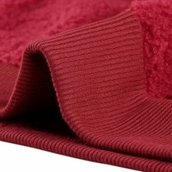 Allegra K Women's Fuzzy Long Sleeve Casual Zip Up Bomber Jacket With Pockets