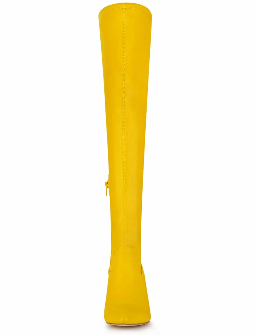 Allegra K Women's Thigh High Block Heels Over Knee High Boots Shoes 6 Allegra K Women's Thigh High Block Heels Over Knee High Boots Shoes